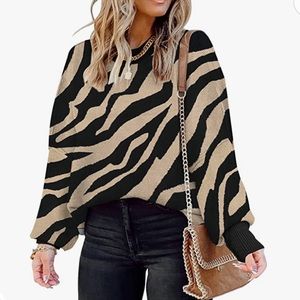 Animal print sweater - NWT.